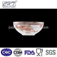 A026 Chinese round porcelain dinner bowl with dragon design
